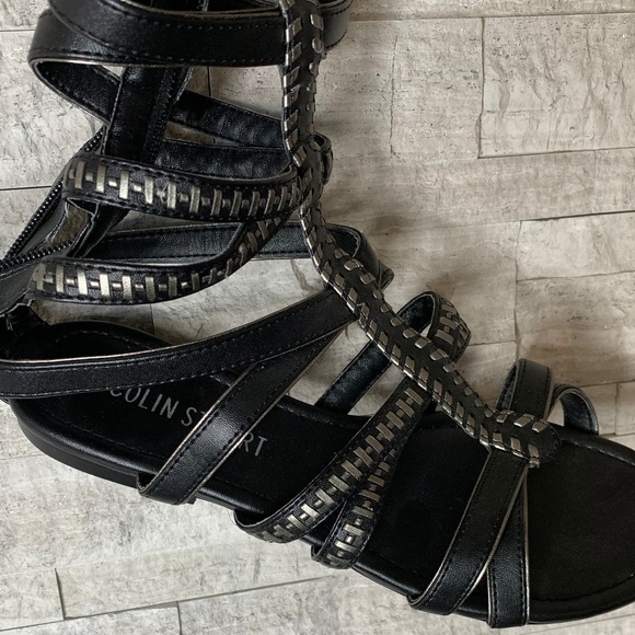 Colin Stuart Gladiator Sandals; size 8; black - Picture 6 of 6